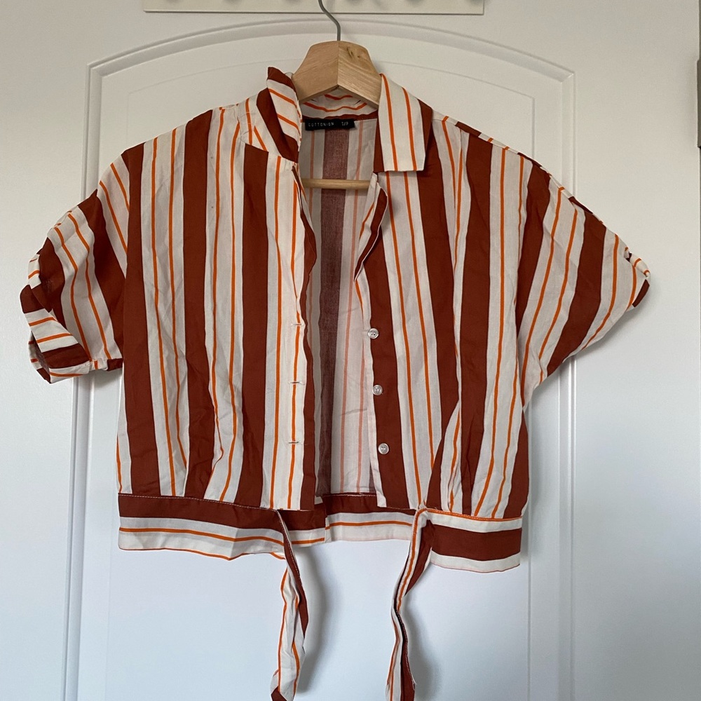 Crop top flannel top